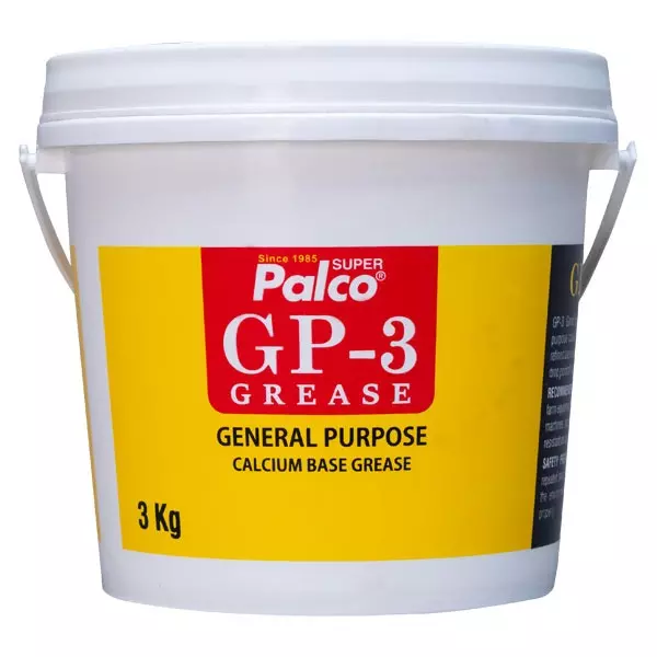 Palco Grease 3 Kg Capacity NLGI-3 Calcium Soap Type Golden Yellow GP-3 (Pack of 4)