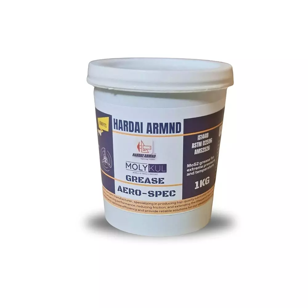 Molykul MoS2 Anti-Seize Aerospace Grease -60°C to 500°C High Temperature Range Black 1 Kg Container, MKG AS500 NG2