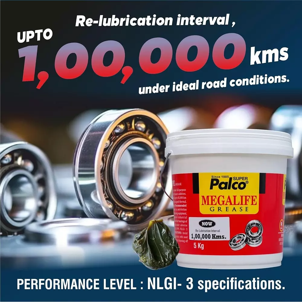 Palco Megalife Grease DP 190 API 5 Kg Capacity Greenish Brown