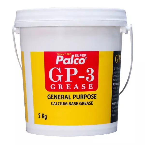 Palco Grease 2 Kg Capacity NLGI-3 Calcium Soap Type Golden Yellow GP-3 (Pack of 6)