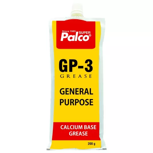 Palco Grease 200 g Capacity NLGI-3 Calcium Soap Type Golden Yellow GP-3 (Pack of 5)