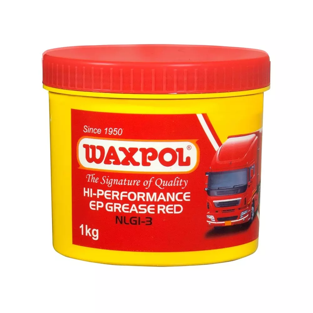 Waxpol EP Red Grease NLGI-3 Grade Suitable for Cars, Trucks, Buses, Heavy Vehicles & Industrial Machinery, 1 Kg