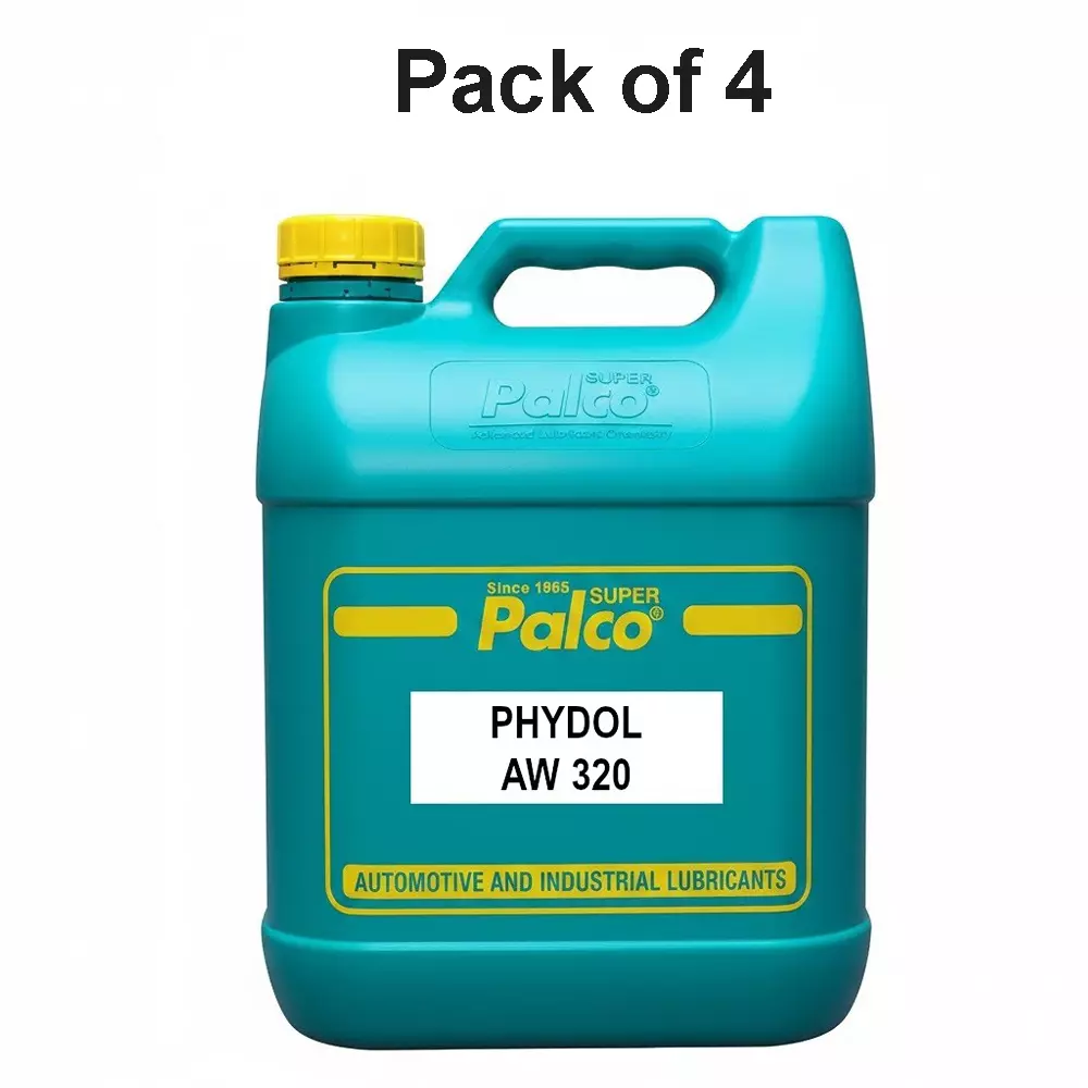 Palco 5 L PHYDOL AW - 320 Hydraulic Oil AW Type Can, 230°C, Min. Flash Point and 90 Min. Viscosity Index, 21311211 (Pack of 4)