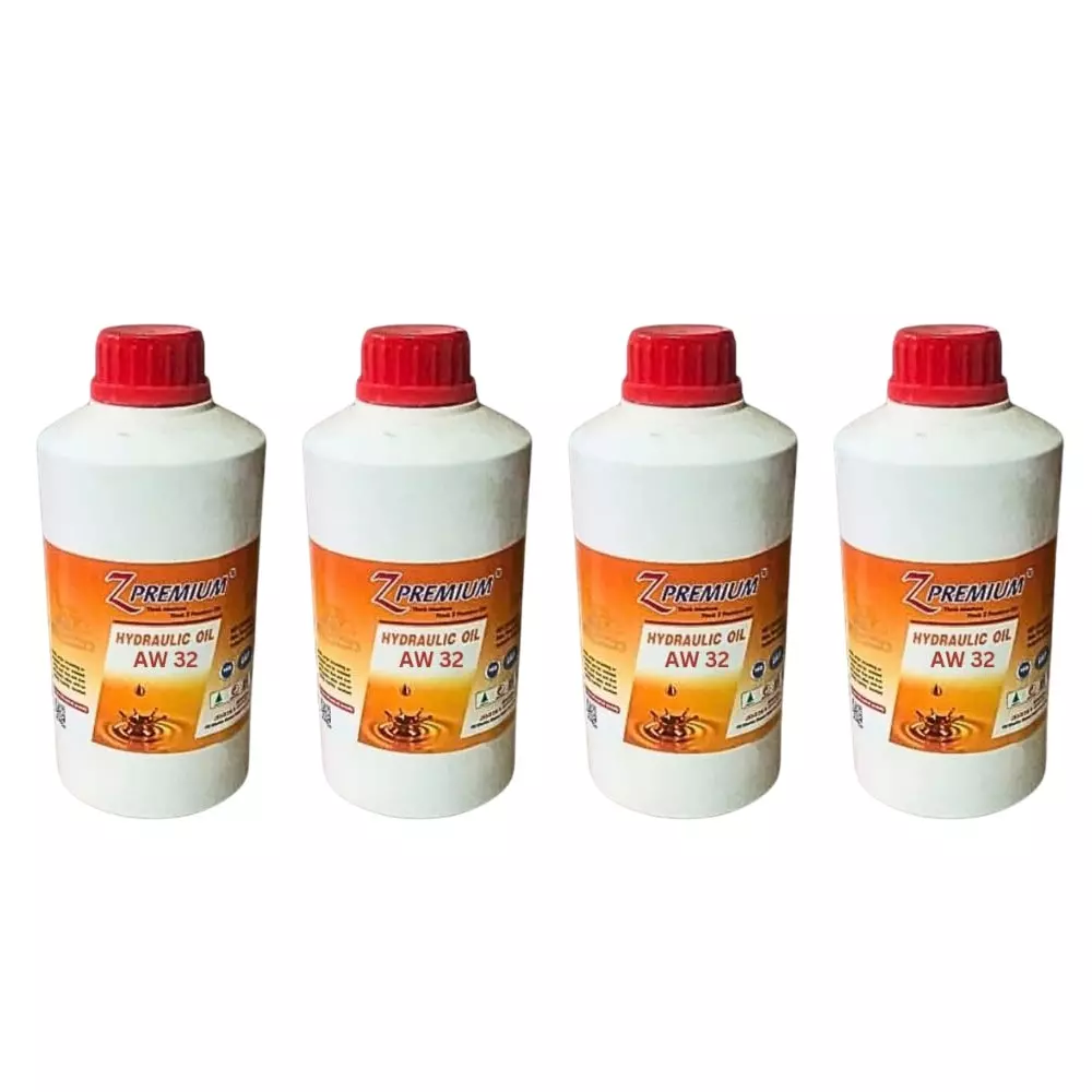 Z Premium AW 32 Hydraulic Oil 1 L Superior Anti-Wear Lubricant for Machinery and Compressors (Pack of 4)