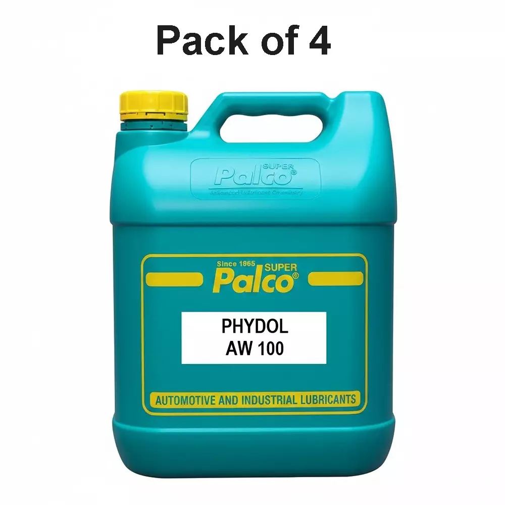 Palco 5 L PHYDOL AW - 100 Hydraulic Oil AW Type Can, 210°C, Min. Flash Point and 90 Min. Viscosity Index, 21281211 (Pack of 4)