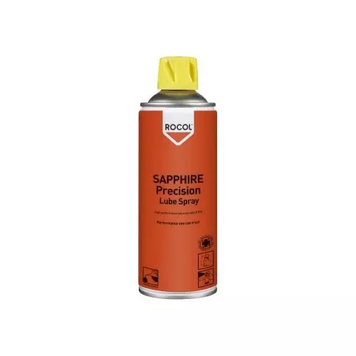 Rocol Sapphire Precision Lube Spray PTFE Lubricant 400 ml Aerosol, 34341