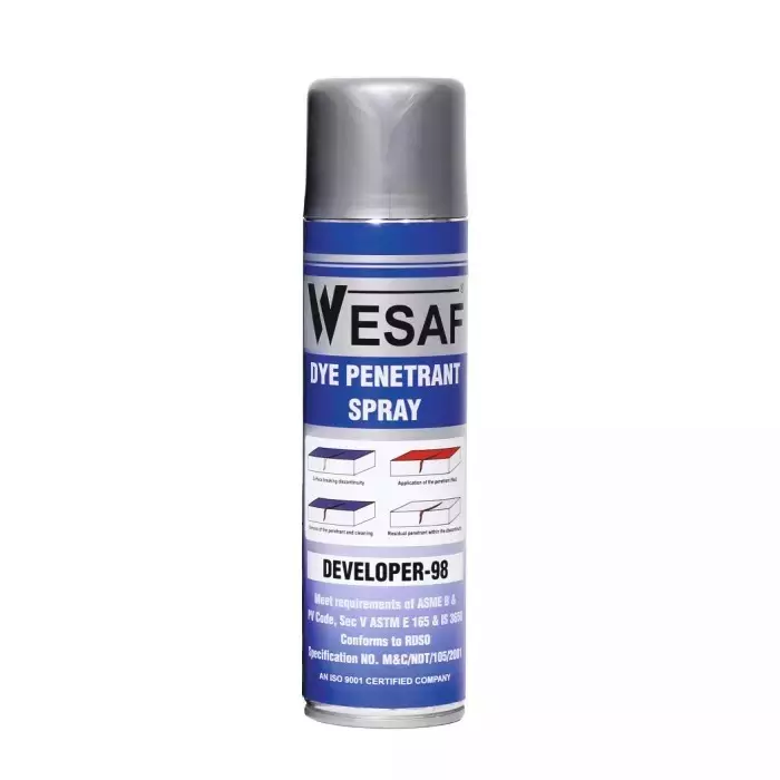 WESAF Dye Penetrant Test Developer Spray 3602 Grade and 400 ml Capacity (Pack of 5)