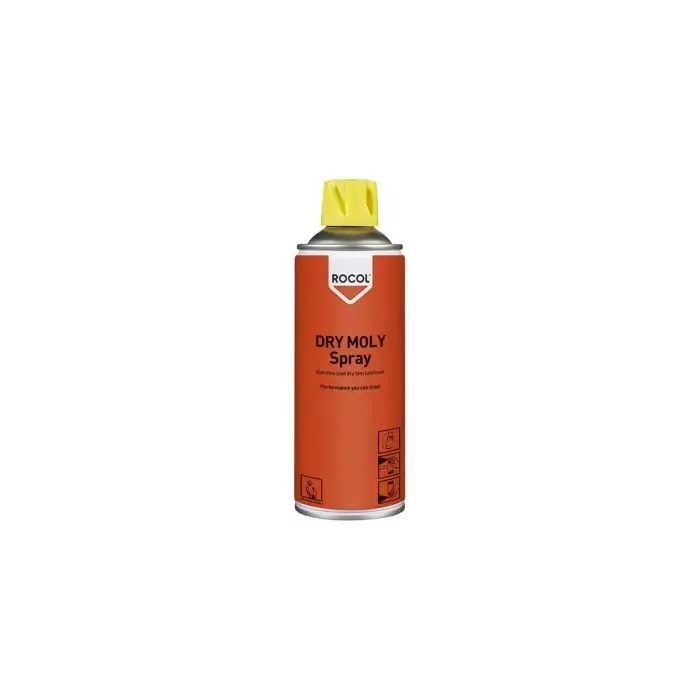 Rocol Dry Moly Spray Molybdenum Disulphide Lubricant 400 ml Aerosol, 10025