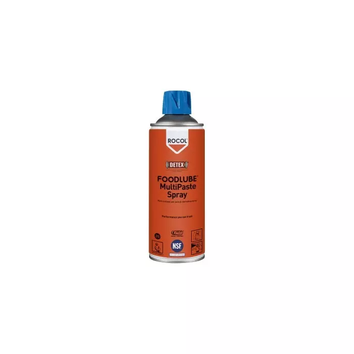 Rocol Foodlube Multi-Paste Spray PFAS Free Lubricant 400 ml AerosolFood Safe, 15751
