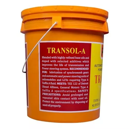 Palco Type A Suffix A Steearing Oil 20 L Capacity Transol-A Clear Red