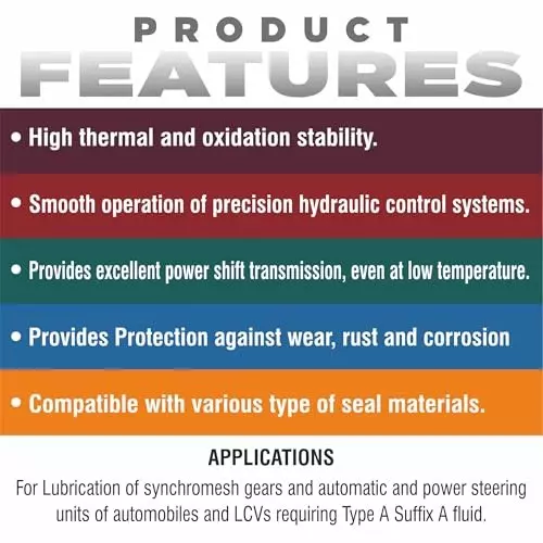 Palco Type A Suffix A Steearing Oil 20 L Capacity Transol-A Clear Red