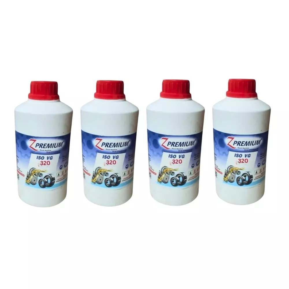 Z Premium ISO VG 320 Industrial Lubricant Oil 1 L for Hydraulic Systems, Gear, Bearings, Pumps & Machinery (Pack of 4)