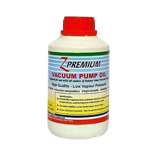 Z Premium Vacuum Pump Oil 500 ml for Single And Double Stage Vacuum Pumps, 0127A4Z4SZB