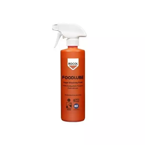 Rocol Foodlube SUGAR DISSOLVING Fluid PFAS Free Lubricant 500 ml BottleFood Safe, 15110