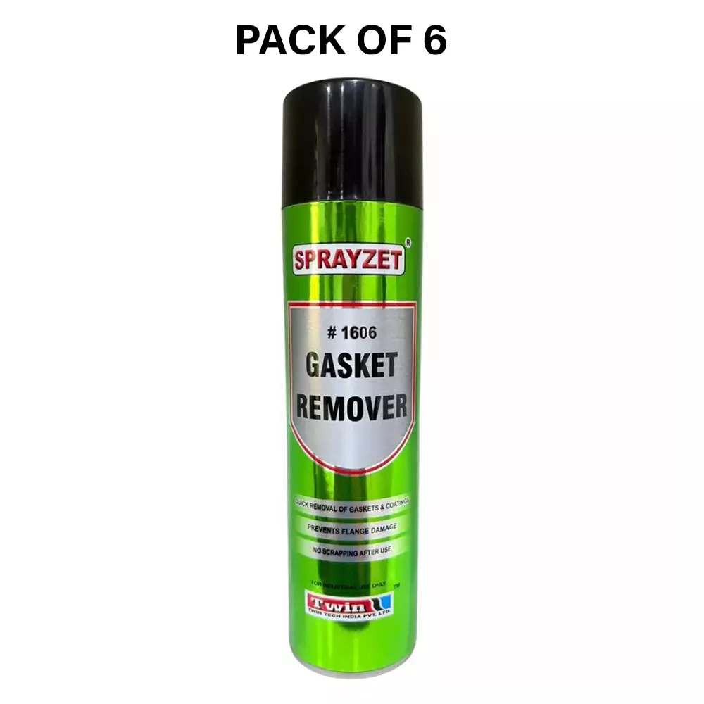 SPRAYZET Gasket Remover Spray 500 ml for Industrial Use, E3067 (Pack of 6)