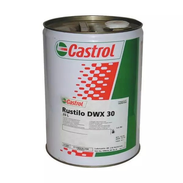 Castrol DWX 32 Solvent-Based Dewatering Corrosion Preventive Oil 20 L