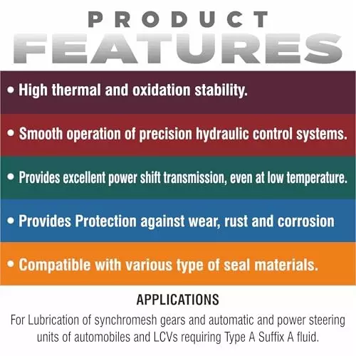 Palco Type A Suffix A Steearing Oil 5 L Capacity Transol-A Clear Red