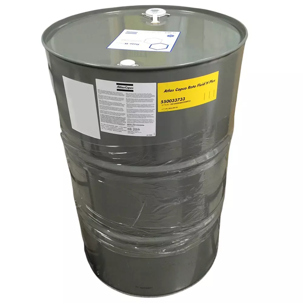 Atlas Copco Roto H Plus Oil 209 L Barrel Liquid Form 0°C to +40°C Range for Compressors Use, 2908850800