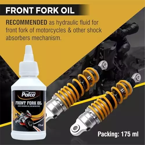 Palco Pal Front Fork Oil 175 ml Capacity Clear light Golden (Pack of 2)