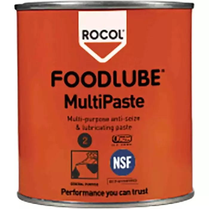 Rocol Foodlube Multi-Paste PFAS Free Lubricant 500 g Tin Food Safe, 15753