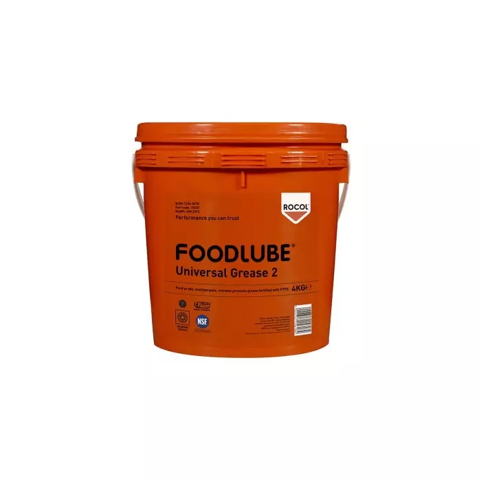 Rocol Foodlube Universal 2 PFAS Free Lubricant 4 Kg Tin Food Safe, 15236