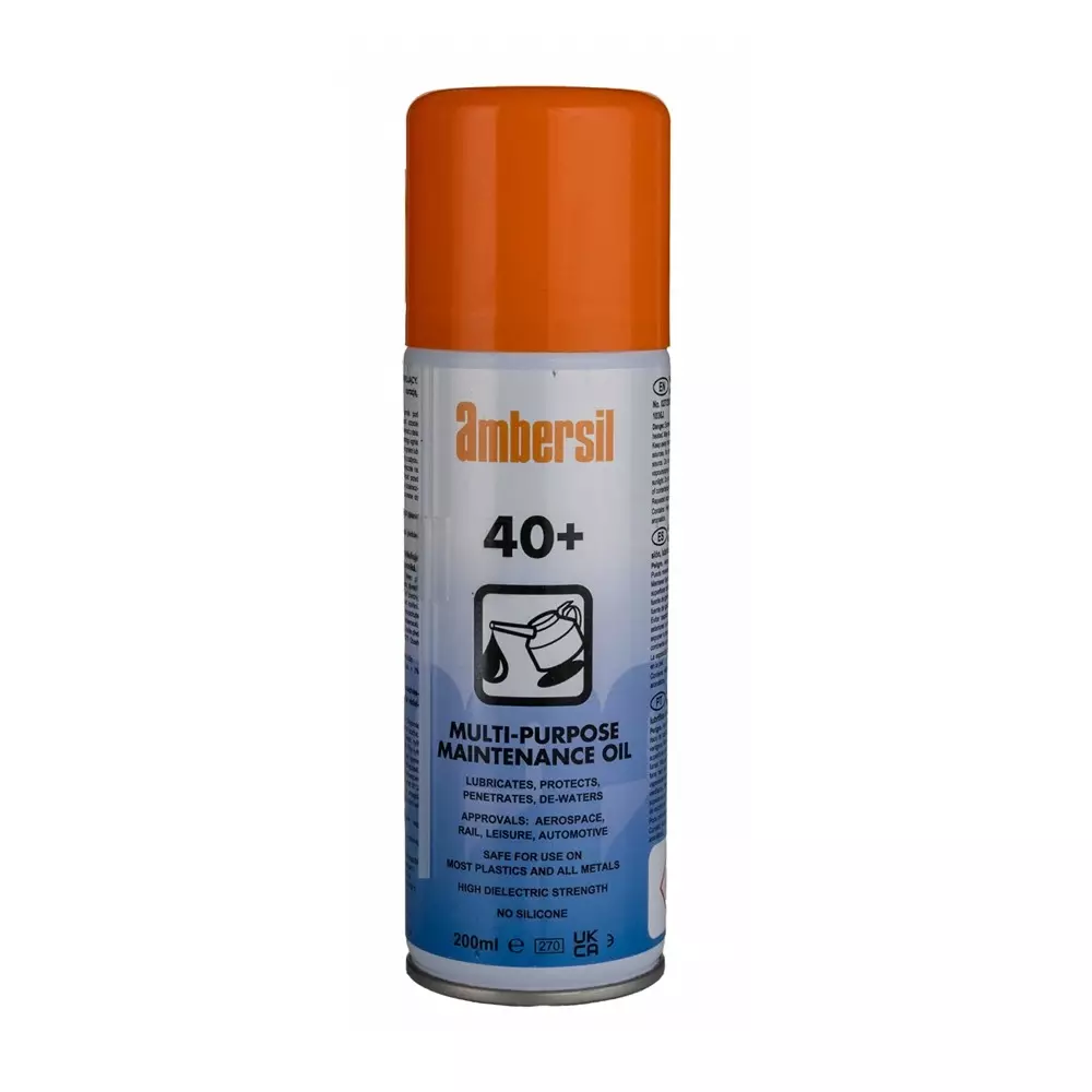 Ambersil 40+ Protective Lubricant Oil Lubricant 200 ml Aerosol, 32400-ab