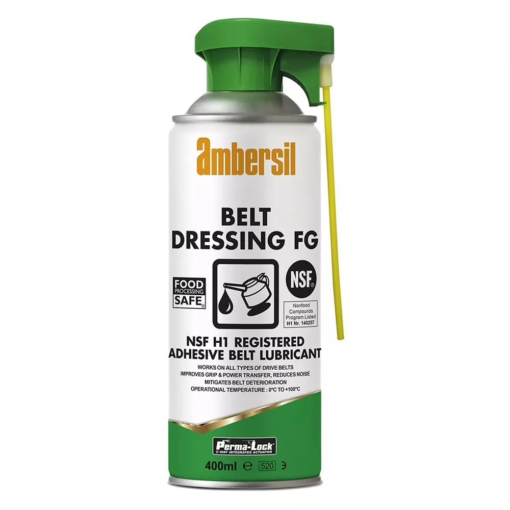 Ambersil Perma-Lock Belt Dressing FG Aerosol Lubricant 400 ml Aerosol,Food Safe, 30257