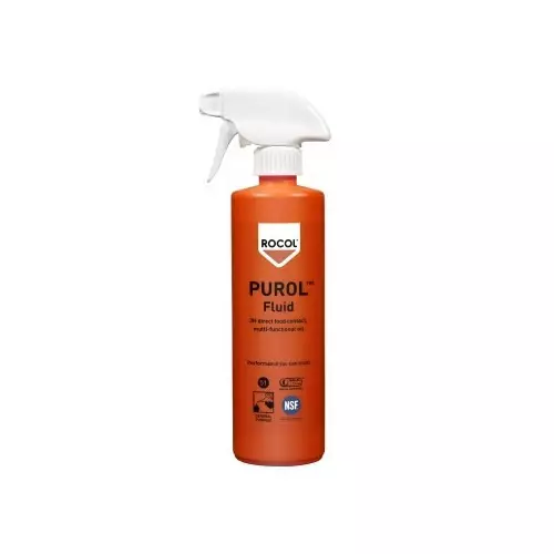 Rocol 500 ml Purol Fluid Oil and for Clean Environments Food Industry Pharmaceutical Use, 15617