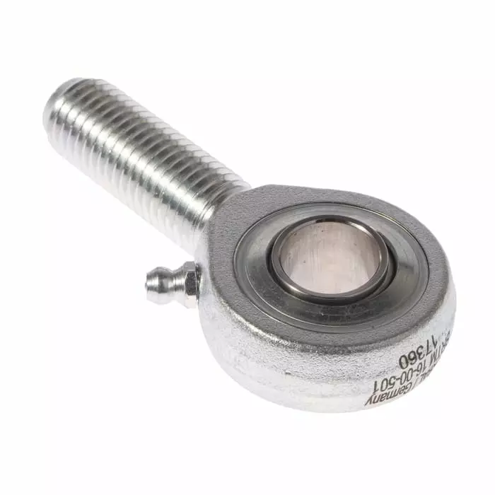 Durbal M8x1.25 Male Forged Steel Rod End 8 mm Bore 54 mm Long Metric Thread Standard Male Connection Gender, BRM 08-00-502