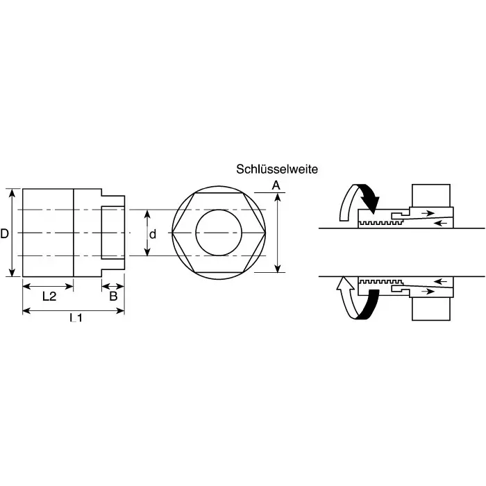 Fenner Drives Mini Keyless Locking Bush 15 mm Shaft Diameter, 6202750