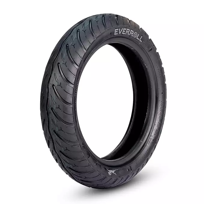 Everroll Tubeless Tyre Size 100/80-12 Front Position for Motorcycle, K6111380
