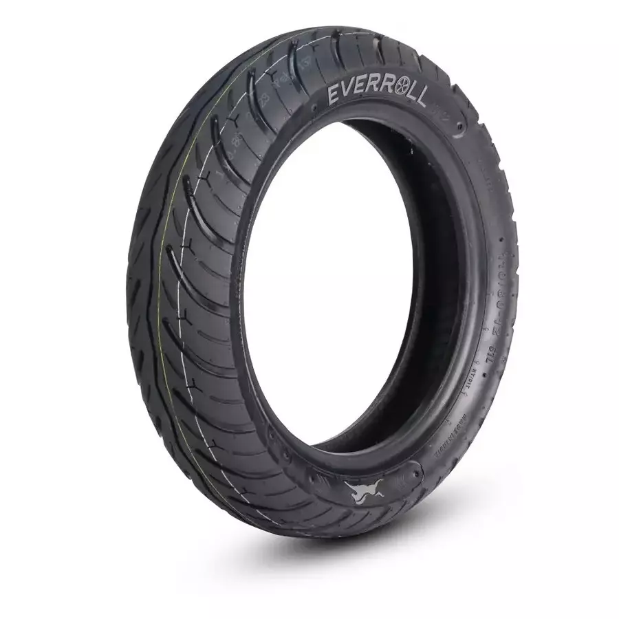 Everroll Tubeless Tyre Size 110/80-12 Rear Position for TVS Ntorq Scooter, K6111381