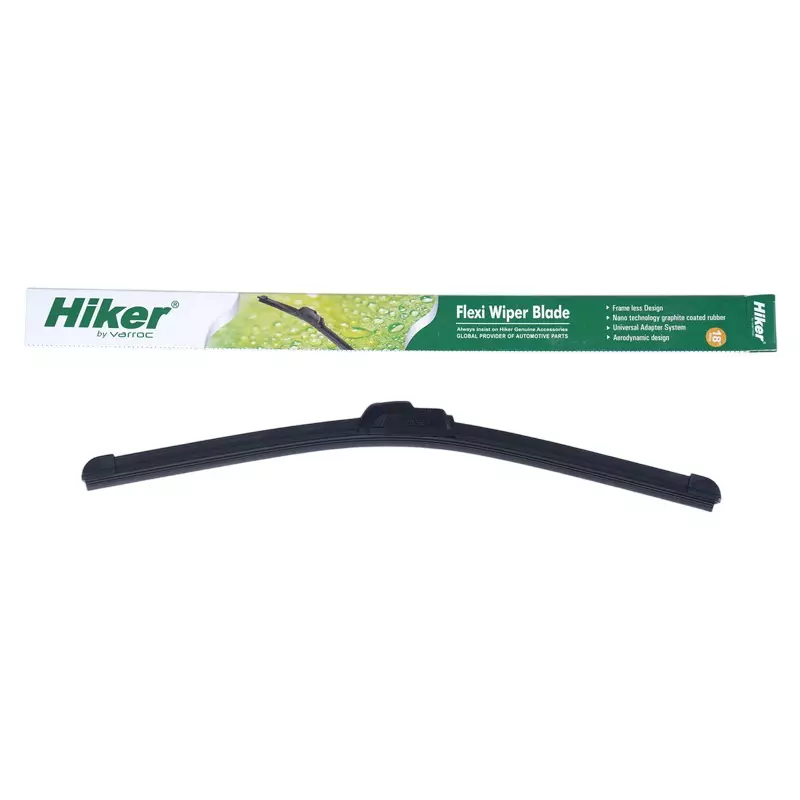 Hiker By Varroc Wiper Blade Frameless (18 inch) 457 mm Smooth & Silent, K354093500 (Pack of 60)