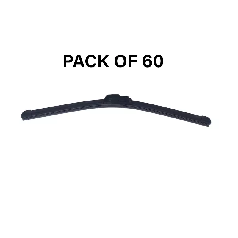 Hiker By Varroc Wiper Blade Frameless (18 inch) 457 mm Smooth & Silent, K354093500 (Pack of 60)