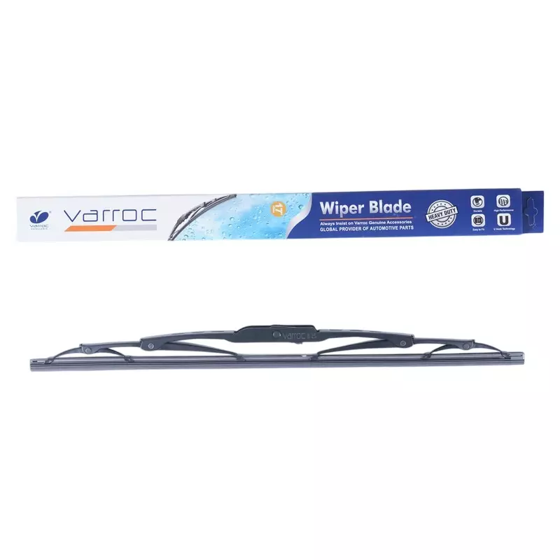 Varroc Wiper Blade 9 mm U Hook 17 inch 432 mm Smooth & Silent Cleaning, K353760200