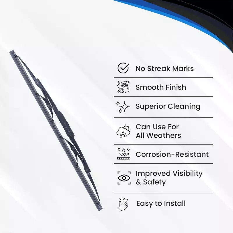 Varroc Wiper Blade with Arm Aape Piaggio (15 inch) 381 mm Smooth & Silent, K353759500
