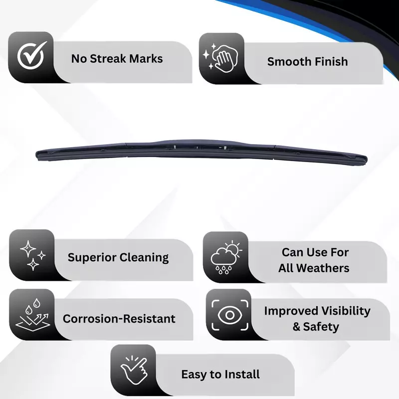 Hiker By Varroc Wiper Blade Premium (17 inch) 432 mm Smooth & Silent, K354054000