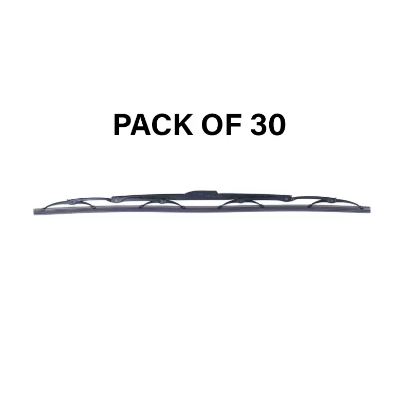 Varroc Wiper Blade 9 mm U Hook 22 inch 559 mm Smooth & Silent Cleaning, K353760700 (Pack of 30)