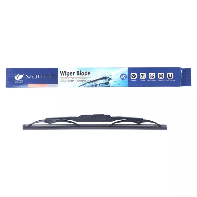 Varroc Wiper Blade 9 mm U Hook 12 inch 305 mm Smooth & Silent Cleaning, K353759700