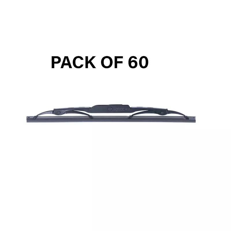 Varroc Wiper Blade 9 mm U Hook 12 inch 305 mm Smooth & Silent Cleaning, K353759700 (Pack of 60)