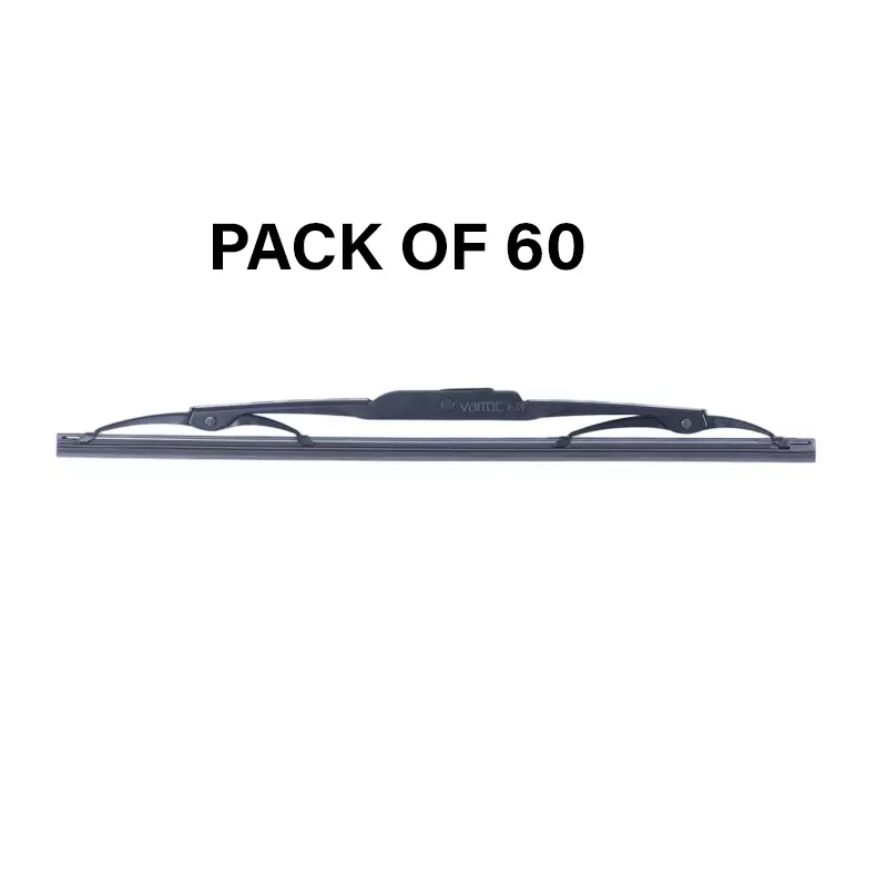 Varroc Wiper Blade 9 mm U Hook 14 inch 356 mm Smooth & Silent Cleaning, K353759900 (Pack of 60)