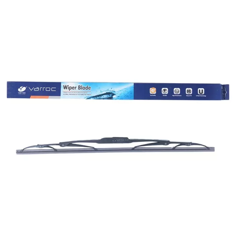 Varroc Wiper Blade 9 mm U Hook 19 inch 483 mm Smooth & Silent Cleaning, K353760400