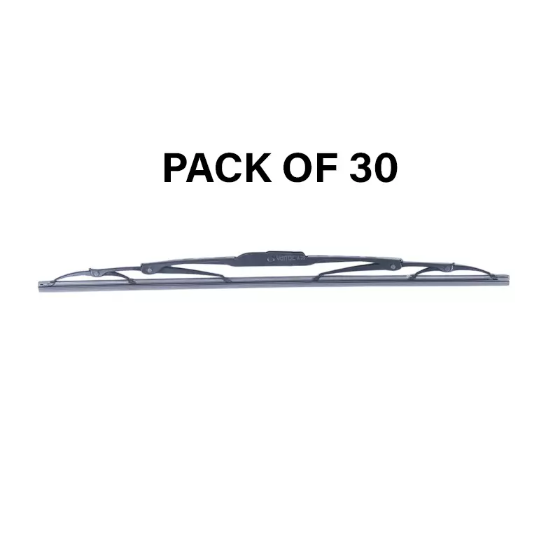 Varroc Wiper Blade 9 mm U Hook 19 inch 483 mm Smooth & Silent Cleaning, K353760400 (Pack of 30)