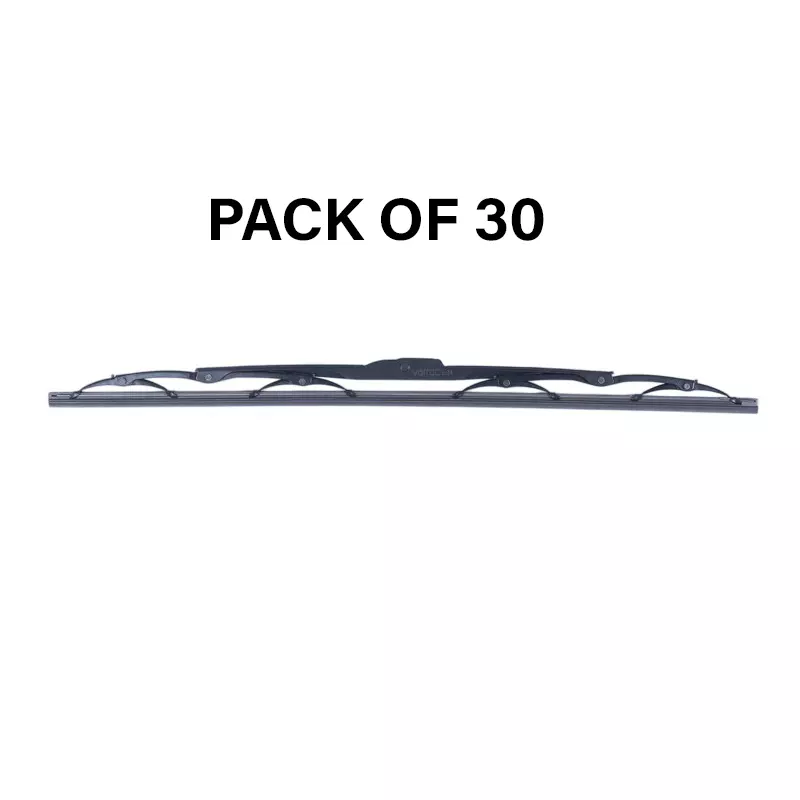 Varroc Wiper Blade 9 mm U Hook 20 inch 508 mm Smooth & Silent Cleaning, K353760500 (Pack of 30)