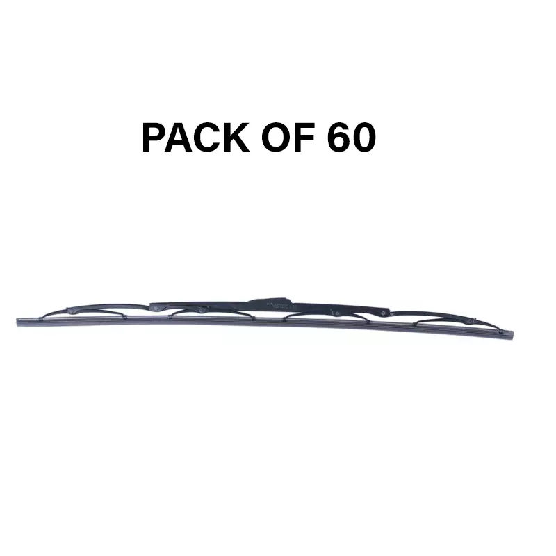 Varroc Wiper Blade 9 mm U Hook 24 inch 610 mm Smooth & Silent Cleaning, K353760800 (Pack of 60)