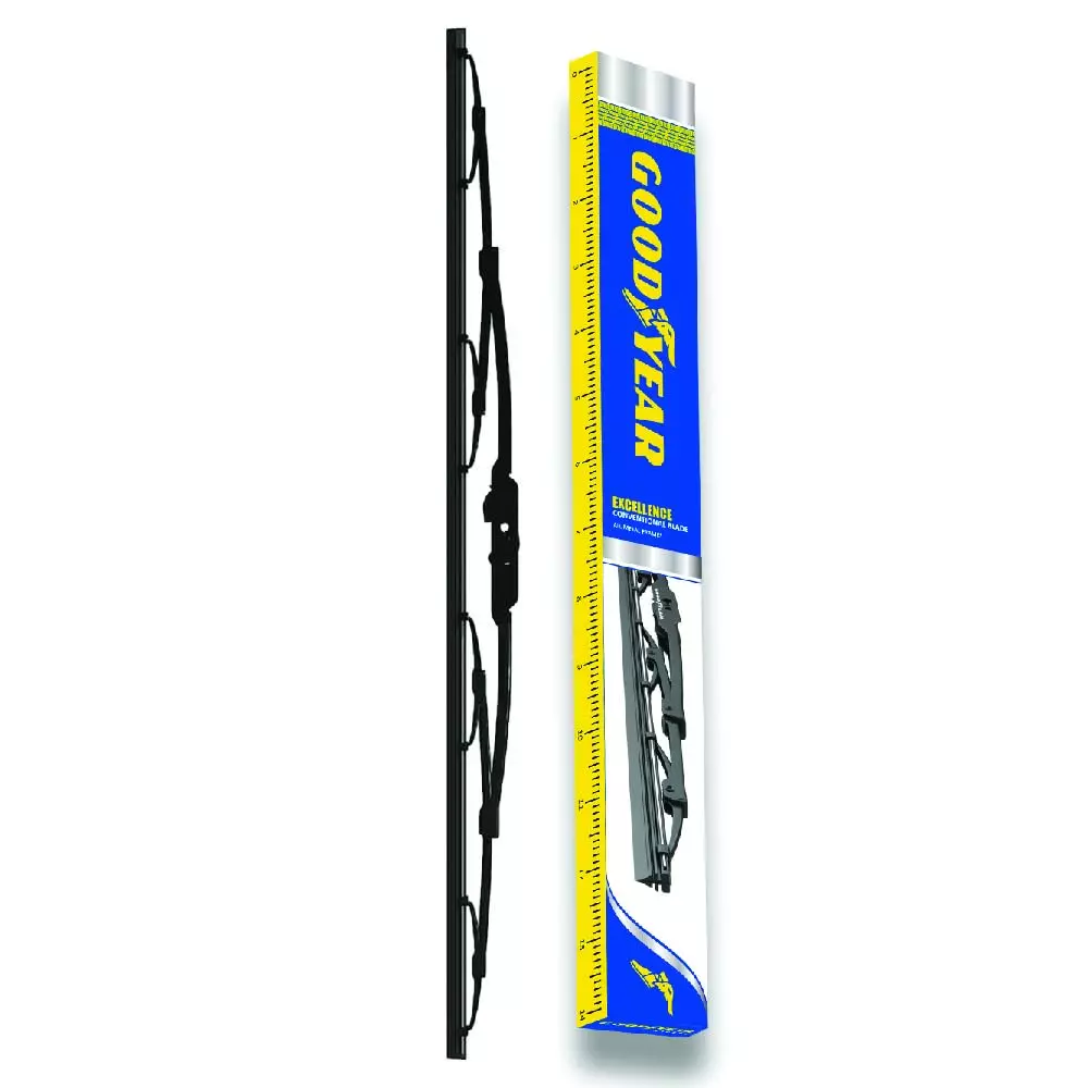 Goodyear Car Wiper Blade 43.18 cm (17 inch) Advanced Nanotech Graphite-Coated Rubber Black with Universal Adaptor Socket, GYWBPC1017