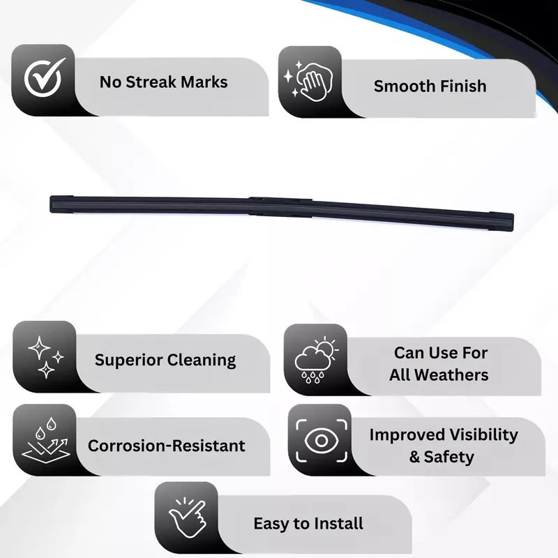 Hiker By Varroc Wiper Blade Frameless (19 inch) 483 mm Smooth & Silent, K354093600