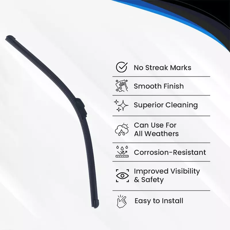 Hiker By Varroc Wiper Blade Frameless (24 inch) 610 mm Smooth & Silent, K354094000