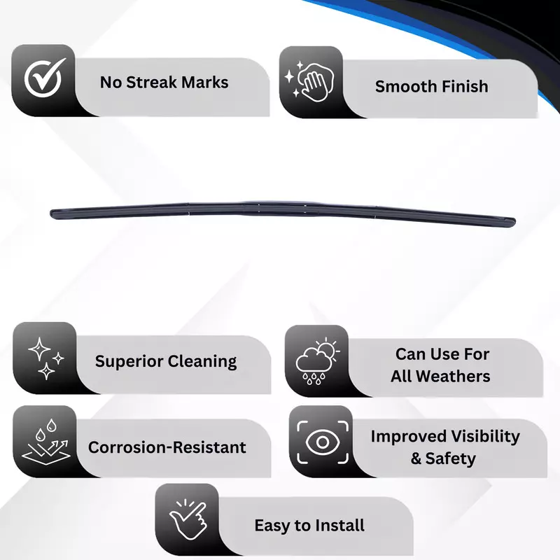 Hiker By Varroc Wiper Blade Premium (26 inch) 660 mm Smooth & Silent, K354054700 (Pack of 30)