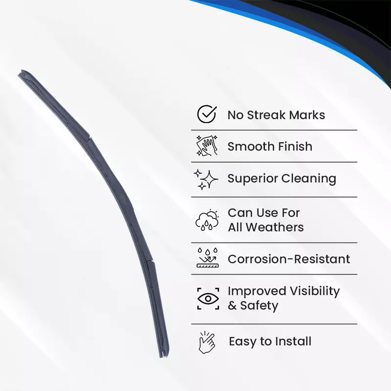 Hiker By Varroc Wiper Blade Premium (26 inch) 660 mm Smooth & Silent, K354054700 (Pack of 30)